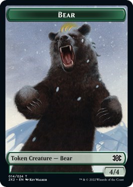 Bear // Phyrexian Golem Double-Sided Token