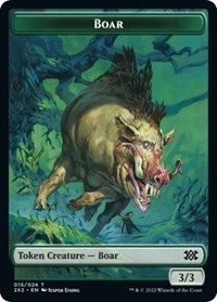 Boar // Eldrazi Scion Double-Sided Token - Double Masters 2022 - Magic: The Gathering card