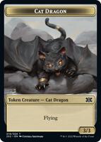 Cat Dragon // Spirit (002) Double-Sided Token - Double Masters