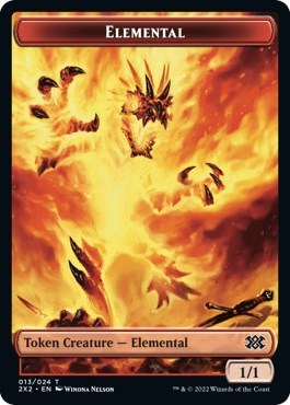 Elemental // Knight Double-Sided Token