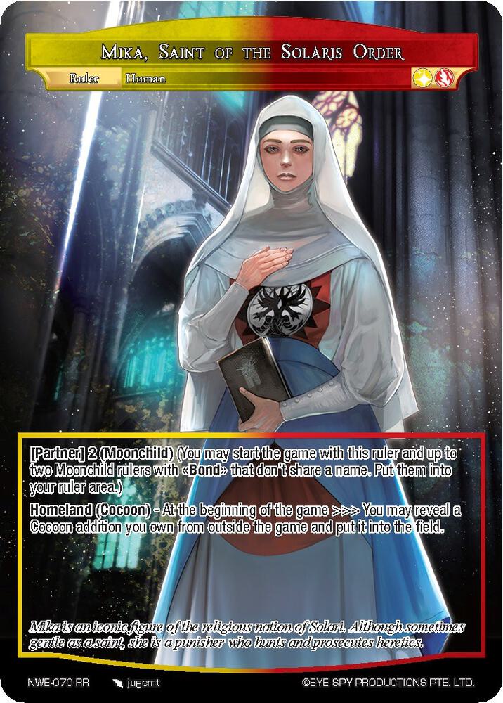 Mika, Saint of the Solaris Order - A New World Emerges - Force of