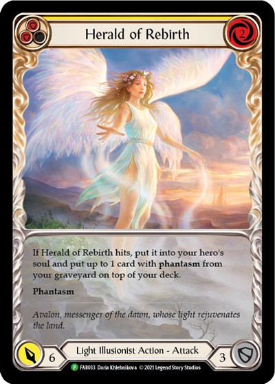 Herald of Rebirth (Yellow) - FAB033 Flesh and Blood: Promo Cards card price