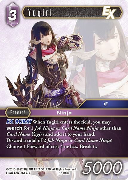 Yugiri EX - Rebellion's Call - Final Fantasy TCG - TCGplayer.com
