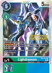 Lighdramon (2022 Championship Offline Regional) [Online Participant] - New Awakening - Digimon card