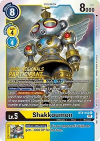 Shakkoumon (2022 Championship Offline Regional) [Online Participant] - New Awakening - Digimon card