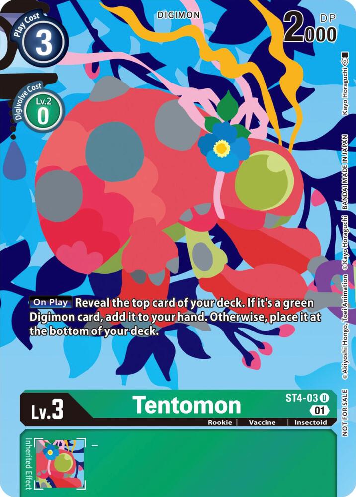 Tentomon Tamers Card Set 2 Floral Fun digimon card