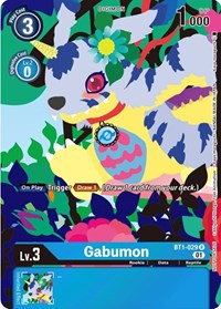 Gabumon - BT1-029 (Tamer's Card Set 2 Floral Fun) - Release Special Booster 1.0 - Digimon card