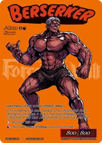 Extract of the Fire Moon // Berserker (Secret) - Force of Will A New World Emerges trading card