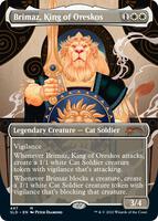 mtg プレイマット オレスコスの王、ブリマーズ March of the Machine Brimaz, Blight of Oreskos Standard