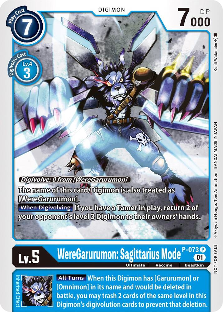 WereGarurumon Sagittarius Mode digimon card