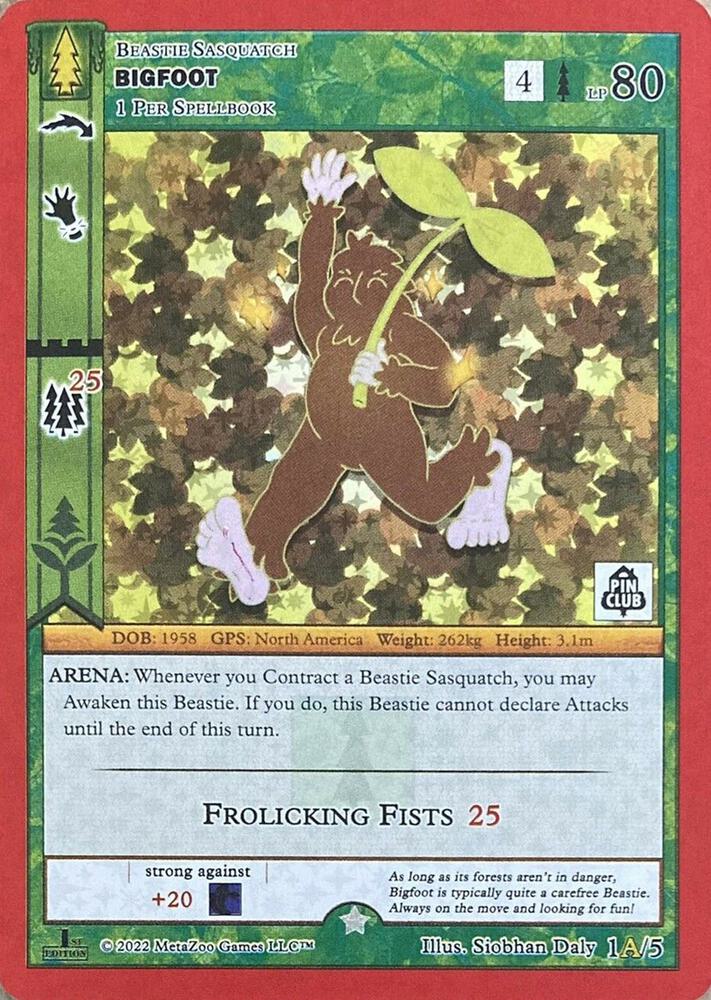 Bigfoot -1A (Pin Club Wilderness Mystery Collection)