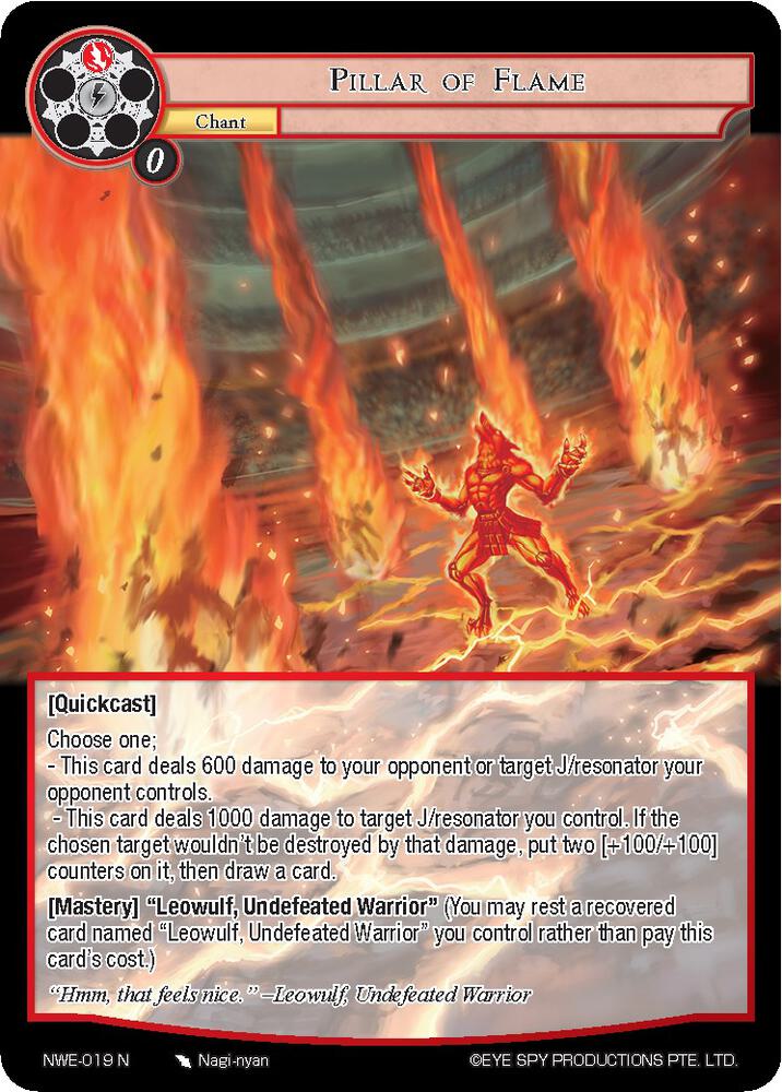 Pillar of Flame - A New World Emerges - Force of Will - TCGplayer.com