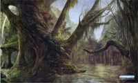 GamerMats Playmat - Swamp (Premium Black Stitched) · GamerMats Playmats