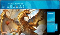 GamerMats Playmat - Elder Artifact Dragon with Magic Compatible Zones · GamerMats Playmats