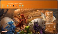 GamerMats Playmat - Baby Dragons with Magic Compatible Zones · GamerMats Playmats