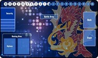 GamerMats Playmat - Digimon Compatible Red Dragon (Standard with Zones) · GamerMats Playmats