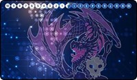 GamerMats Playmat - Digimon Compatible Black Dragon (Premium Black Stitched) · GamerMats Playmats
