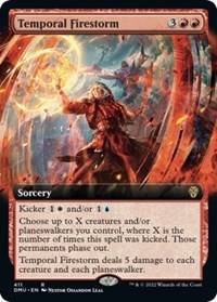 Temporal Firestorm (Extended Art) - Dominaria United - Magic: The Gathering card
