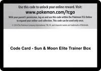 Code Card - Sun & Moon Elite Trainer Box · SM Base Set · #— · Normal