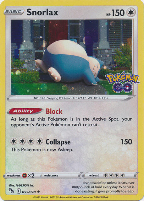 Snorlax - 55/078 (Cosmos Holo) 055/078 from Miscellaneous Cards & Products