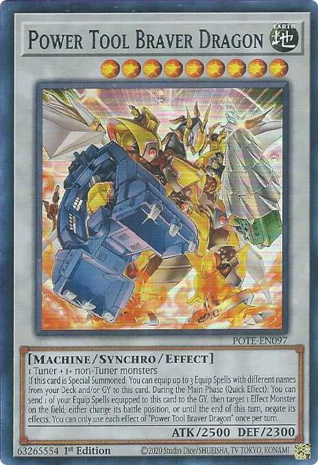 Power Tool Braver Dragon - Power of the Elements - YuGiOh