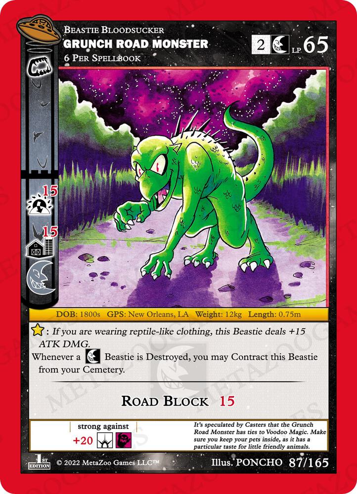 Grunch Road Monster - UFO: First Edition - MetaZoo - TCGplayer.com