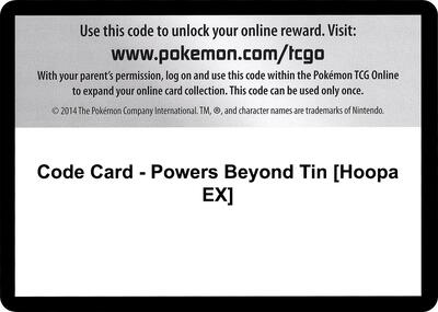 Code Card - Powers Beyond Tin [Hoopa EX]