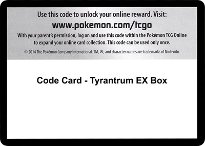 Code Card - Tyrantrum EX Box