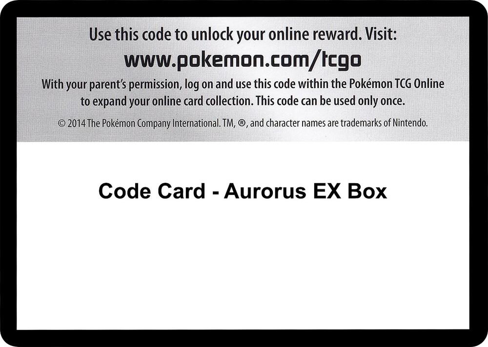 Code Card - Aurorus Ex Box