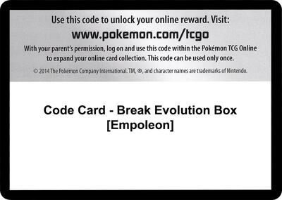 Code Card - Break Evolution Box [Empoleon]