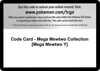 Code Card - Mega Mewtwo Collection [Mega Mewtwo Y]