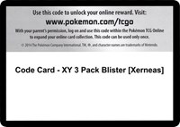 Code Card - XY 3 Pack Blister [Xerneas] from XY - BREAKthrough Pokemon card image