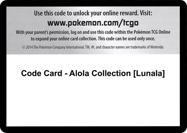Code Card - Alola Collection [Lunala]