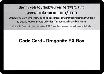 Code Card - Dragonite EX Box