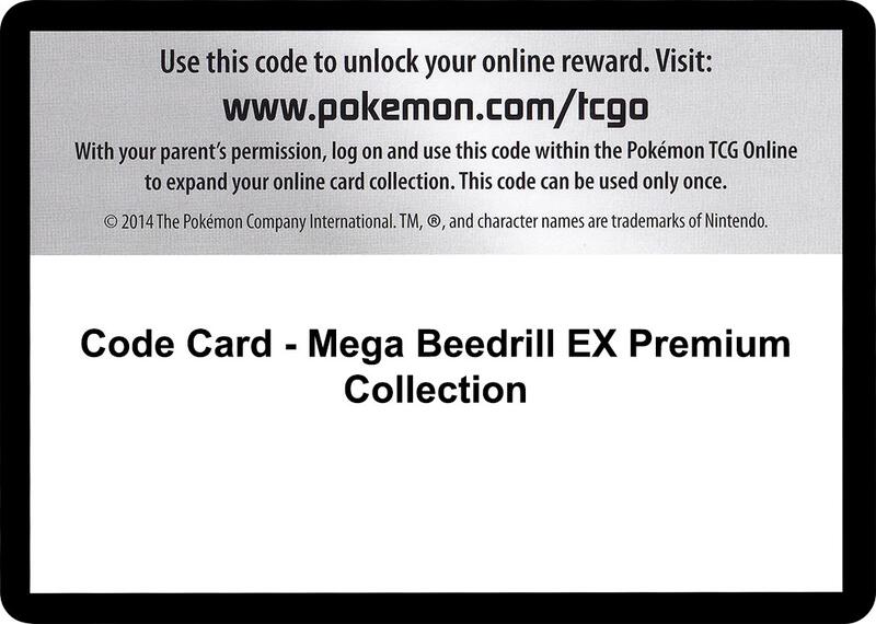 Code Card - Mega Beedrill EX Premium Collection  from XY - Evolutions
