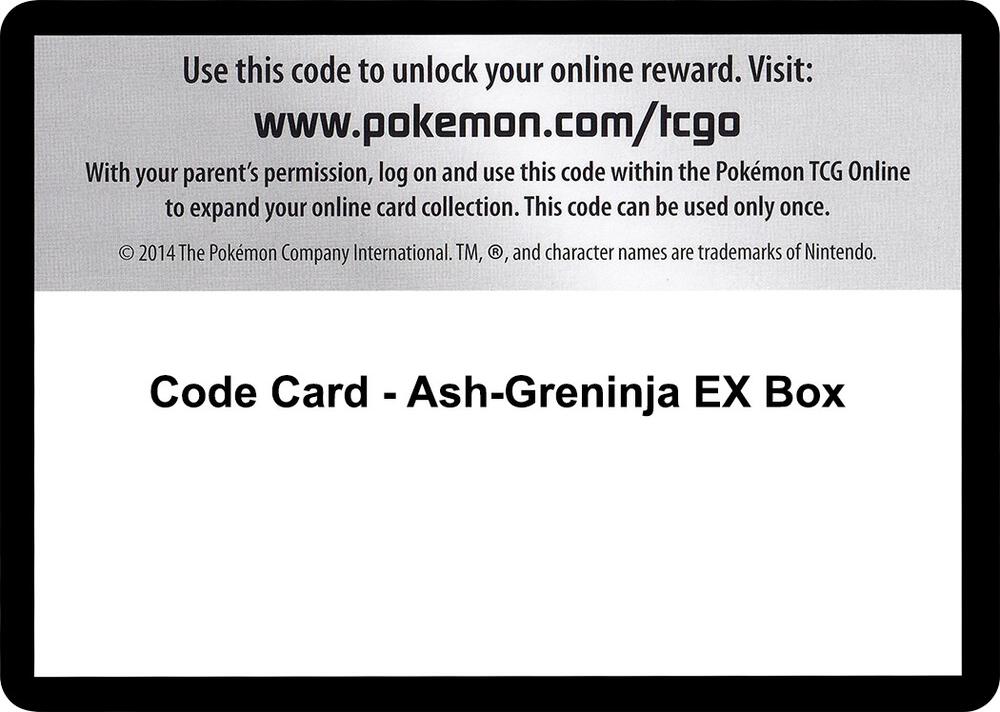 Code Card - Ash-greninja Ex Box