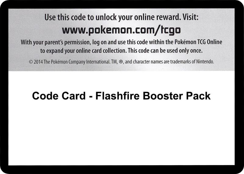 Code Card - Flashfire Booster Pack  from XY - Flashfire