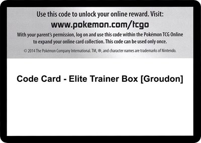 Code Card - Elite Trainer Box [Groudon]