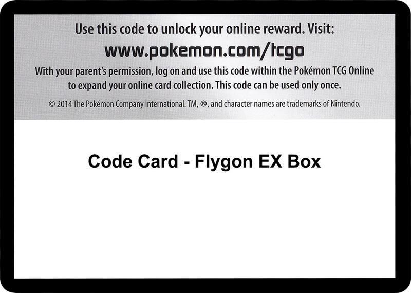 Code Card - Flygon EX Box  from XY - Primal Clash