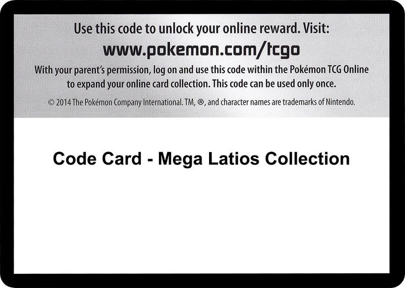 Code Card - Mega Latios Collection  from XY - Roaring Skies