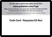 Code Card - Rayquaza EX Box · XY - Roaring Skies · #— · Normal