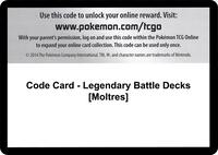 Code Card - Legendary Battle Decks [Moltres] · XY - Steam Siege · #— · Normal