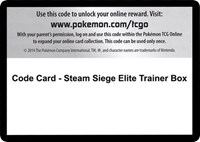 Code Card - Steam Siege Elite Trainer Box from XY - Steam Siege Pokemon card image