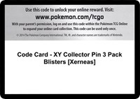 Code Card - XY Collector Pin 3 Pack Blisters [Xerneas] from XY Base Set Pokemon card image