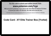 Code Card - XY Elite Trainer Box [Yveltal] from XY Base Set Pokemon card image