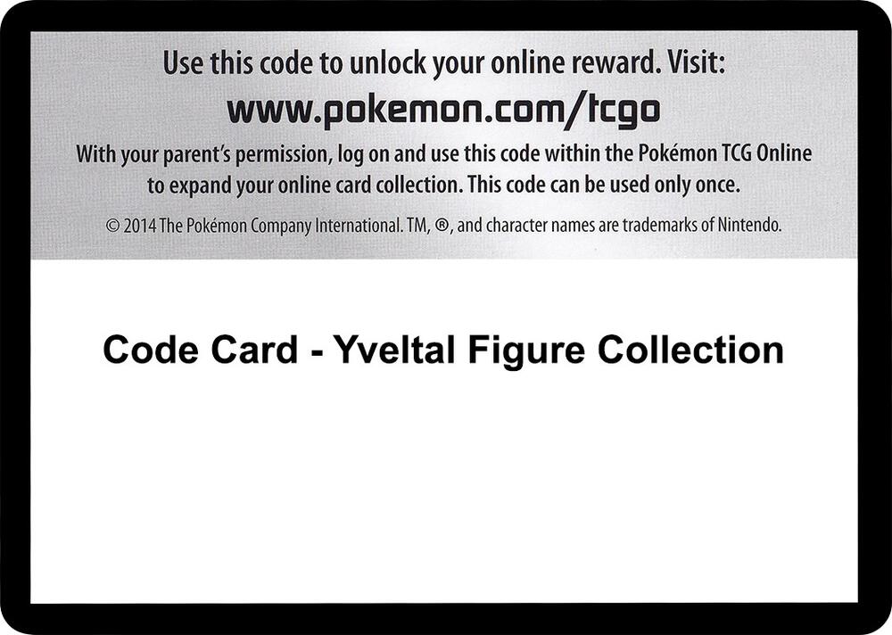Code Card - Yveltal Figure Collection