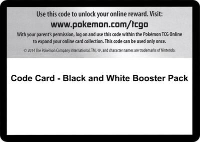 Code Card - Black and White Booster Pack