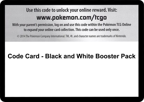Code Card - Black and White Booster Pack