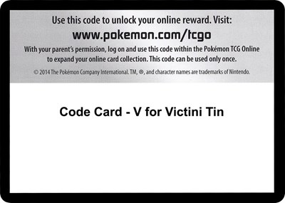 Code Card - V for Victini Tin