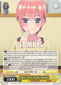 New Year, Ichika Nakano (5HY/W90-E015 C) card